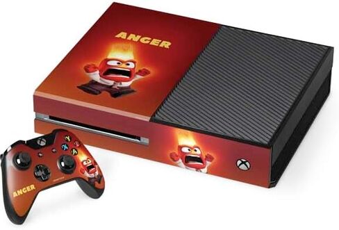 Skinit Skinit Gaming Gaming Skin متوافق مع وحدة التحكم Xbox One وحزمة التحكم - ديزني المرخص رسميًا داخل تصميم صورة الغضب in Saudi Arabia