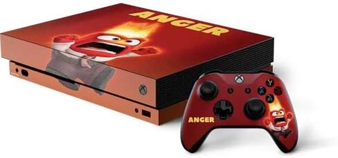 Skinit Skinit Gaming Gaming Skiner مع حزمة Xbox One X - ديزني المرخص رسميًا داخل تصميم صورة الغضب in Saudi Arabia