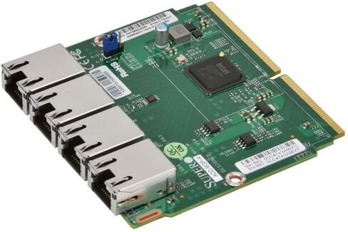 Supermicro AOC-MGP-I4M 4-Port Gigabit Ethernet Controller Card - Super I/O Module (SIOM) Form Factor in Saudi Arabia
