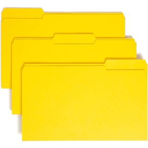 Smead Colored File Folder, 1/3-Cut Tab, Legal Size, Assorted Colors, 100 per Box (16943) in Kuwait