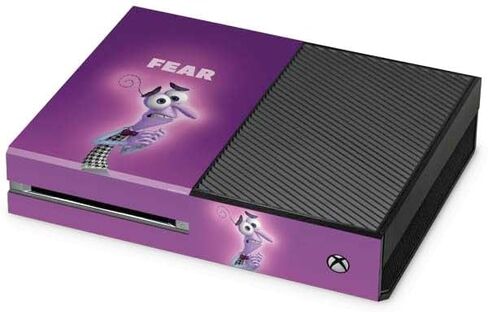 Skinit Decal Gaming Skin Compatible with Xbox One Console - Officially Licensed Disney Inside Out Fear Portrait Design in Saudi Arabia