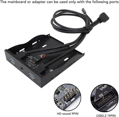 2 منافذ USB لوحة أمامية ، لوحة قرص مرنة 3.5 بوصة مع منفذ صوت USB 19Pin و HD لمدة 7 ، 8 ، 10 ، 11 ، 2003 ، لنظام التشغيل OS X ، لـ Linux in Kuwait