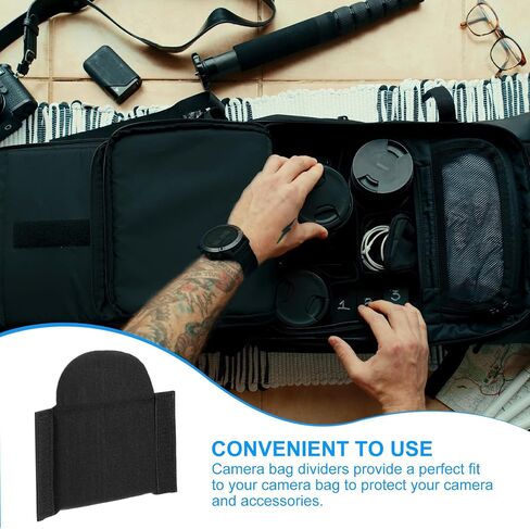 PATIKIL Camera Bag Divider, 4Pcs 6.5"x6.3"x0.55" Shockproof Camera Bag Inserts Separator Pad Protective Lens for Nikon Camera DSLR Protect Bag Organizer Universal Divider Cushion, Gray in Saudi Arabia