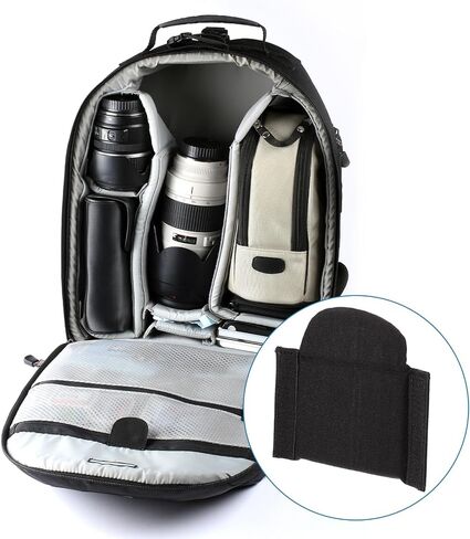 PATIKIL Camera Bag Divider, 4Pcs 6.5"x6.3"x0.55" Shockproof Camera Bag Inserts Separator Pad Protective Lens for Nikon Camera DSLR Protect Bag Organizer Universal Divider Cushion, Gray in Saudi Arabia