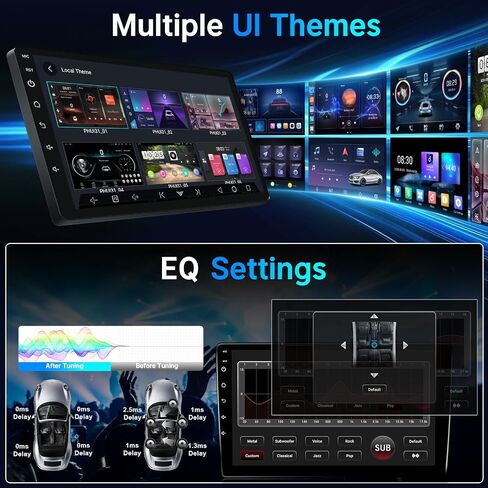 Radio for Honda Accord 8th 2008 2008 2010 2012 2013 مع Carplay & Android Auto ، شاشة 10.1 بوصة مع كاميرا النسخ الاحتياطي بلوتوث GPS التنقل (تناسب هوندا أكورد 2008-2013) in Kuwait