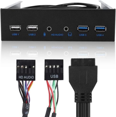 اللوحة الأمامية Cuifati USB3.0 ، USB 3.0+USB 2.0 HD Audio ، 4.8gbps superspeed ، plug & play ، aluminium alloy in Saudi Arabia