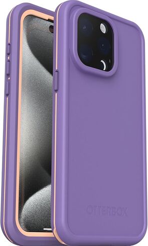 Otterbox iPhone 15 Lifeproof Fre Waterproof Rustproof Prackproof Case المتوافقة مع Magsafe Black in Saudi Arabia