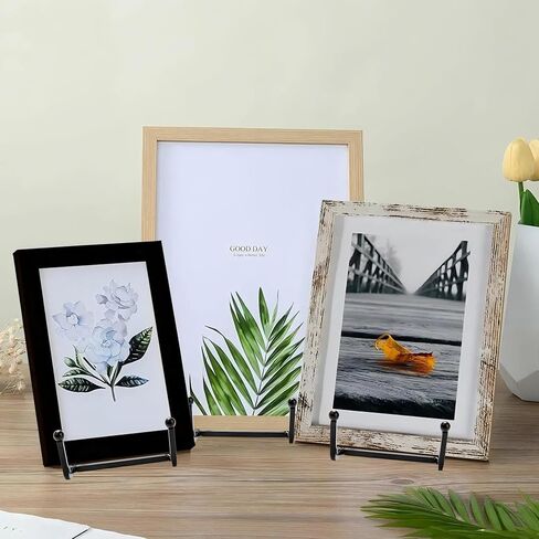 12 Pack 6"Plate Stands for Display,Metal Plate Holders Display Stands Can Be Used for Picture Stands,Book Stands for Display,Plate Display Stands,Easel,Photo Frame Stands,Plaque Stands,Desktop Stand. in Kuwait