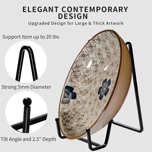 12 Pack 6"Plate Stands for Display,Metal Plate Holders Display Stands Can Be Used for Picture Stands,Book Stands for Display,Plate Display Stands,Easel,Photo Frame Stands,Plaque Stands,Desktop Stand. in Kuwait