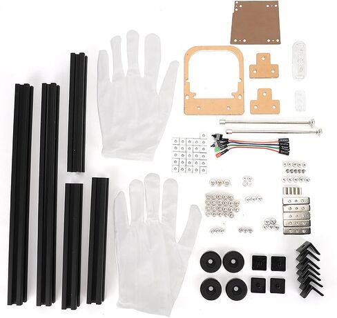 سبيكة الألومنيوم DIY المفتوح الإطار هيكل حالة الكمبيوتر ، يدعم ATX Power ، إطار لبنات البناء العارية ، سهل التجميع وتفكيكه ، أداء تبديد حراري ممتاز ، in Kuwait