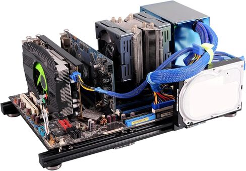 علبة AIR PC Open ، اختبار الكمبيوتر كمبيوتر كمبيوتر CASE DIY Open Frame Aluminy Aluminy in Kuwait