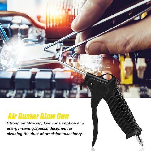 طقم مسدس ضربات الهواء ، 5 أمتار خرطوم أسود للرياح الهوائية التي تهب مع تنظيف الغبار من أجهزة الكمبيوتر الدقيقة للآلات الإلكترونية in Kuwait