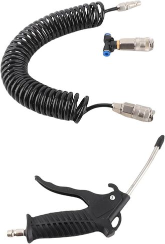 طقم مسدس ضربات الهواء ، 5 أمتار خرطوم أسود للرياح الهوائية التي تهب مع تنظيف الغبار من أجهزة الكمبيوتر الدقيقة للآلات الإلكترونية in Kuwait