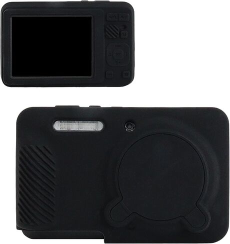 علبة Muziri Kinokoo لـ Kodak Pixpro FZ55 ، غطاء واقي من السيليكون الناعم للكاميرا الرقمية Pixpro FZ55 - مع غطاء عدسة قابلة للإزالة - Slim Fit & Anti -Scratch - Off White in Saudi Arabia