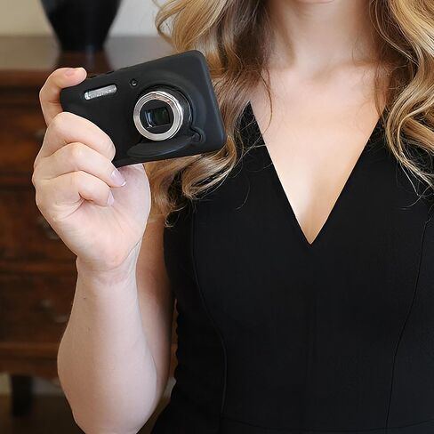 علبة Muziri Kinokoo لـ Kodak Pixpro FZ55 ، غطاء واقي من السيليكون الناعم للكاميرا الرقمية Pixpro FZ55 - مع غطاء عدسة قابلة للإزالة - Slim Fit & Anti -Scratch - Off White in Saudi Arabia