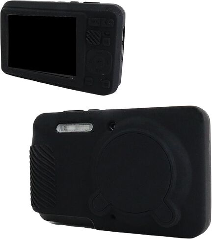 علبة Muziri Kinokoo لـ Kodak Pixpro FZ55 ، غطاء واقي من السيليكون الناعم للكاميرا الرقمية Pixpro FZ55 - مع غطاء عدسة قابلة للإزالة - Slim Fit & Anti -Scratch - Off White in Saudi Arabia
