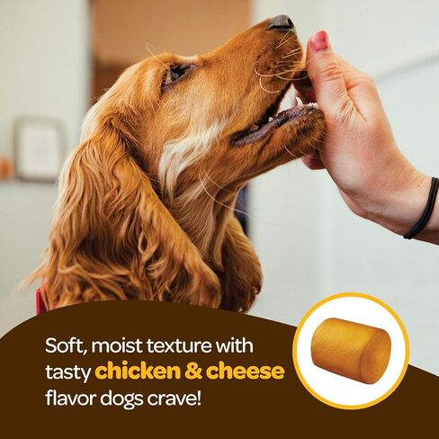 Calming Chews for Dogs with Hemp & Magnesium - Dog Calming Treat for Anxiety Separation Relief - Calming Chew with Chamomile, Valerian, & L-Theanine - 90 Bacon & Cheese Chews for All Breeds in Kuwait