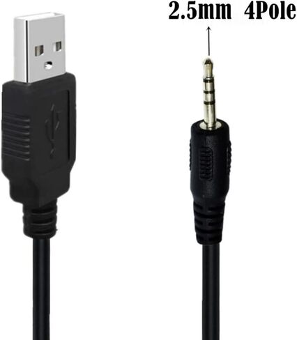 Replacement 2.5mm USB Charging Cord for JBL Synchros E40BT E50BT J56BT S400BT S700 Headphones and More in Saudi Arabia