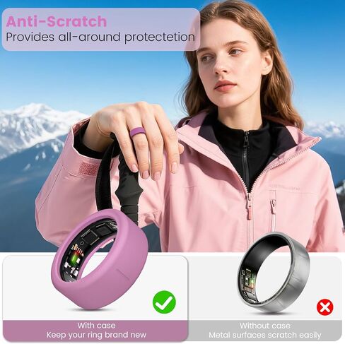 10Pack Ring Cover for ULTRAHUMAN Ring AIR, Elastic Silicone Ring Protector Working Out Accessories Men Women (All 10 Colors-5, S (6/7/8/9/10)) in Kuwait