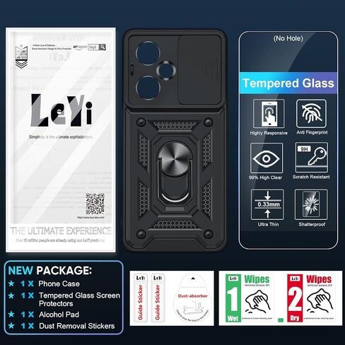 leyi for OnePlus Nord-N30 5G CASE: مع حامي شاشة غطاء الكاميرا الشريحة ، فإن حلقة مغناطيسية مقاومة للصدمات العسكرية واحدة بالإضافة إلى Nord N30 5G Cell Cell Coverned Funda Fara ، Blue in Kuwait