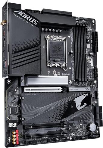 Gigabyte Z690 Aorus Elite AX (LGA 1700/ Intel Z690/ ATX/ DDR5/ Quad M.2/ PCIE 5.0/ USB 3.2 Gen2x2 Type-C/ WiFi 6/ 2.5GBE LAN/ Gaming Motherboard) (متجدد) in Kuwait