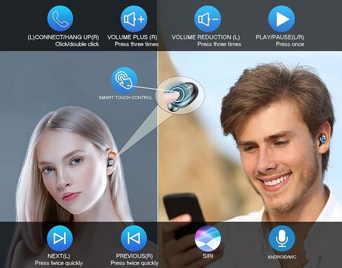 Bluetooth اللاسلكي 5.3 سماعات أذن لجميع Samsung Galaxy S25 S24 S23 S22 S21 S20 و Fe Plus Editions 5G Galaxy Z Flip6،5،4،3،2 editions / IPX7 مقاومة للماء 2000MAH 150Hour Powerbank Case in Kuwait