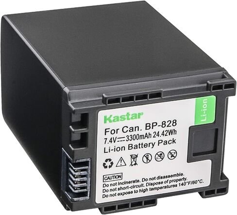 Kastar Battery Replacement for BP-828 BP828 Battery and Canon VIXIA GX10 XF400 XF405 HFG30 HFG40 HF G50 HF G60 HFM32 HFM40 HFM400 HF20 HF200 HG20 HG21 XA10 XA20 XA25 XA30 XA35 XA40 XA45 XA50 XA55 in Saudi Arabia