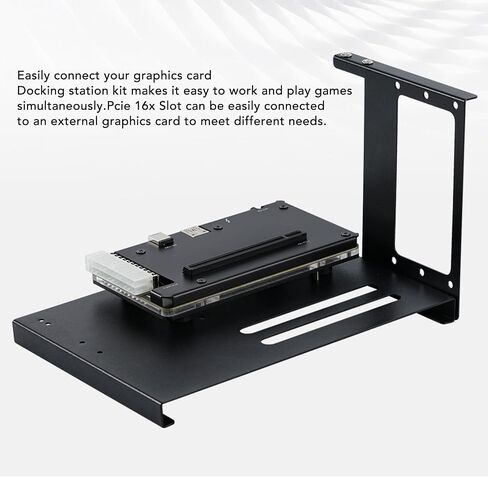 Gugxiom خارجي GPU العلبة ملائمة لـ Thunderbolt 3 4 USB 4.0 ، PCIE 16X SLOT MINI EGPU العلبة ATX 24PIN ، DOCK CARD SCOR مع قوس SFX in Kuwait
