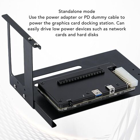 Gugxiom خارجي GPU العلبة ملائمة لـ Thunderbolt 3 4 USB 4.0 ، PCIE 16X SLOT MINI EGPU العلبة ATX 24PIN ، DOCK CARD SCOR مع قوس SFX in Kuwait