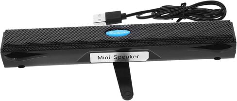 Artibetter USB Soundbar Speaker لأجهزة الكمبيوتر المحمولة وستيريو صغير مع تصميم خفيف الوزن للصوت المحيطي للألعاب واستخدام الوسائط المتعددة الأسود in Saudi Arabia