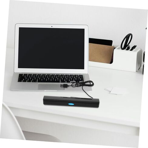 Artibetter USB Soundbar Speaker لأجهزة الكمبيوتر المحمولة وستيريو صغير مع تصميم خفيف الوزن للصوت المحيطي للألعاب واستخدام الوسائط المتعددة الأسود in Saudi Arabia