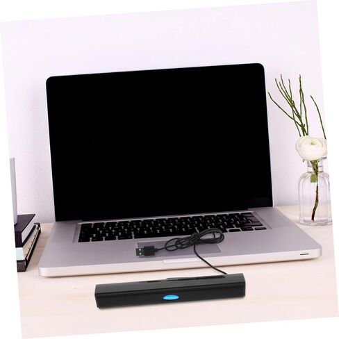 Artibetter USB Soundbar Speaker لأجهزة الكمبيوتر المحمولة وستيريو صغير مع تصميم خفيف الوزن للصوت المحيطي للألعاب واستخدام الوسائط المتعددة الأسود in Saudi Arabia