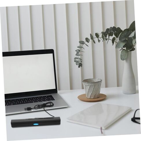 Artibetter USB Soundbar Speaker لأجهزة الكمبيوتر المحمولة وستيريو صغير مع تصميم خفيف الوزن للصوت المحيطي للألعاب واستخدام الوسائط المتعددة الأسود in Saudi Arabia