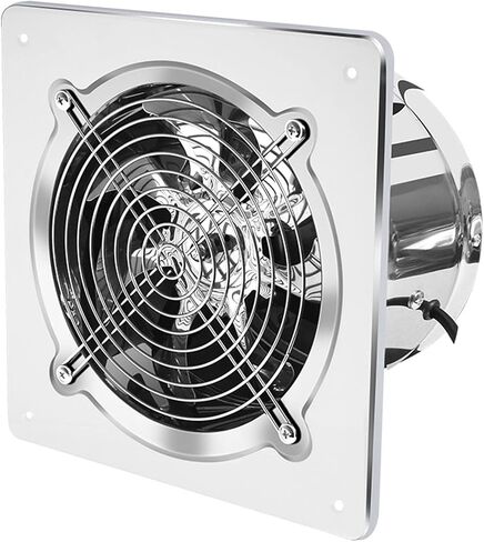 مروحة التهوية 6''7'8 '' Booster Fan مستخرج العادم مروحة التهوية مروحة التهوية للحمام مرحاض الجدار المطبخ نافذة من الفولاذ المقاوم للصدأ مروحة التهوية مروحة التهوية (اللون: 6inch) in Saudi Arabia