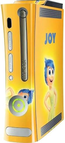 Skinit Decal Gaming Skin Compatible with Xbox 360 (Includes HDD) - Officially Licensed Disney Inside Out Joy Portrait Design in Saudi Arabia