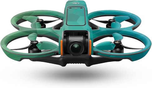 Drone Skin Compatible with DJI Avata 2 (2024) - Blue Green Polygon - Premium 3M Vinyl Protective Wrap Decal Cover - Easy to Apply | Crafted in The USA by MightySkins in Saudi Arabia