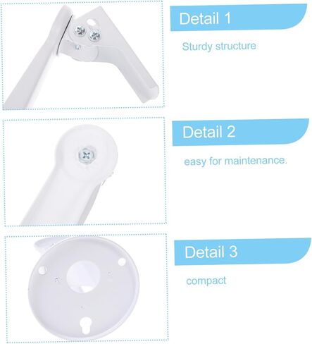 Doitool 2PCS الحائط حامل الكاميرا حامل القابلين للتدوير لكاميرات الأمان سهلة التثبيت مع تصميم مستقر للاستخدام في الهواء الطلق الداخلي in Kuwait