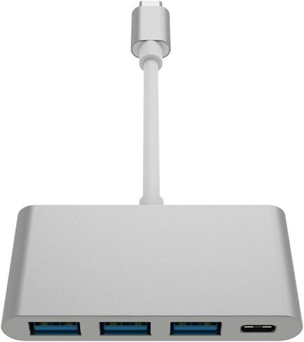 USB3.0, 5Gbps High-Speed Transmission Type C to USB 3.1/PD+3USB 3.0 HUB Adapter USB Type C Hub (Color : Silver) (Silver) in Saudi Arabia