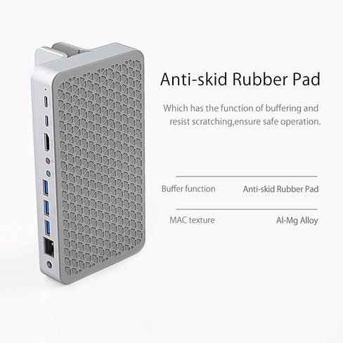 USB C Hub مع حامل حامل قابل للتعديل نوع C إلى USB3.0 RJ45 PD Dock HDMI محول المتوافق مع ملحقات الكمبيوتر الشخصي in Saudi Arabia