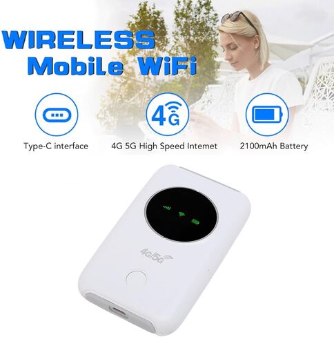 Gowenic 4G LTE WiFi نقطة ساخنة للهواتف المحمولة ، جهاز توجيه محمول عالي السرعة 300 ميجابت في الثانية مع فتحة بطاقة SIM وبطارية 3200 مللي أمبير في مجال الأعمال التجارية RV in Saudi Arabia