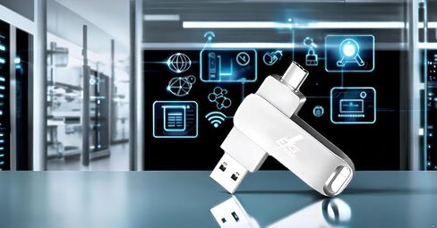 128 جيجابايت من النوع C USB 3.0 محرك أقراص فلاش ، محرك إبهام ، عصا الذاكرة 2 في 1 ، محرك مزدوج ، متوافق مع Android/PC/Mac/Tablet والمزيد (أسود أو فضية) (فضية) in Kuwait