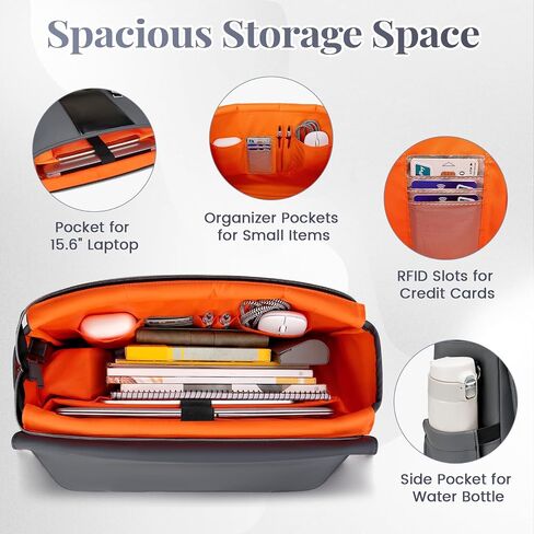 MATEIN Messenger Bag for Work with Cooler, Stylish PU Leather 15.6 Inch Men's Laptop Bag Briefcase with USB Charging Port, Waterproof Business Computer Crossbody Shoulder Satchel for Office Commuting in Saudi Arabia