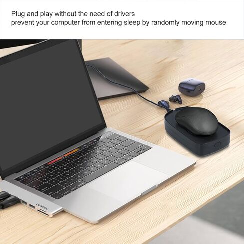 Pilipane Mouse Jiggler, 2 Modes Undetectable Metal USB Mouse Mover, Wiggler Shaker Keep Screen Active Plug and Play Automatic Ultra Quiet Mouse Mover for Game Meeting Presentation in Saudi Arabia