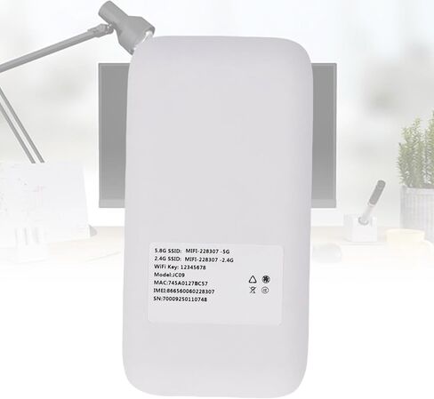 5G Mobile Hotspot ، جهاز توجيه WiFi 6 Wireless مع فتحة بطاقة SIM ، 2.77 جيجابت في الثانية DL 1.25 جيجابت في الثانية ، فرقة 5G توجيه السفر المحمول لدعم السفر المنزلي 16 مستخدمًا (أبيض) in Kuwait