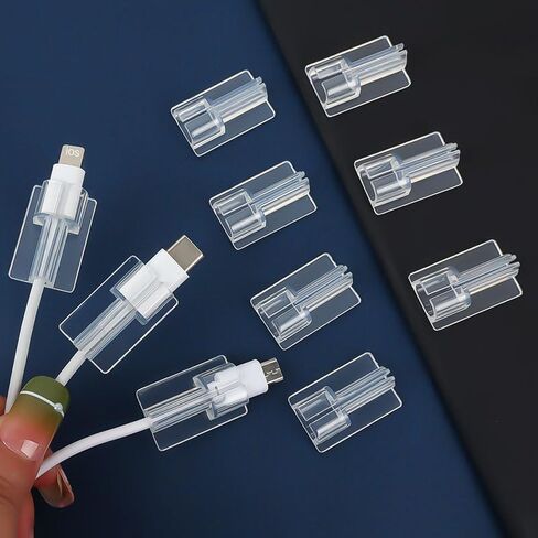5Pcs Cable Protector for Phone Type-C Charger, Cord Clip Biter, Data Cable Charging Cord Protector, Phone Charger Accessories, Transparent in Saudi Arabia