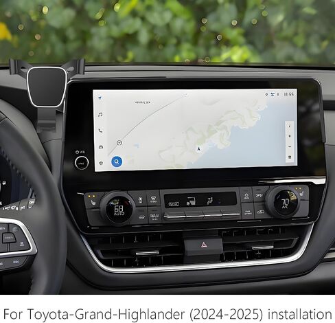 حامل هاتف السيارة لـ Toyota Grand Highlander 2024 2025 Auto Accisories Scircifice Bracket Decoration Decoration Dash Board Mobile Mobile Mobile Mount in Kuwait