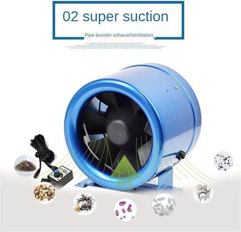 Ventilation Fan 4/6inch Duct Fan Exhaust Fan，Metal Vent Blower Low Noise Fan，Adjustable Speed Duct Fan, Air Ventilator Pipe Ventilation Extractor ventilating Fan(Color:6inch), in Saudi Arabia