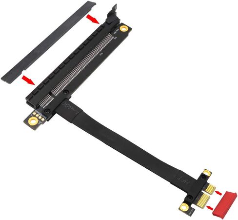 PCI-E PCI Express 1x إلى 16x تمديد PCI-E 16x إلى 1x كابل Risers مع موصل مطلي بالذهب in Kuwait