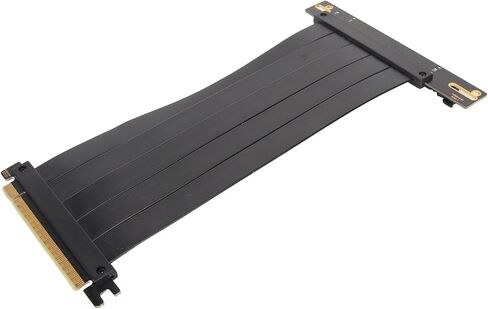 كابل امتداد GPU ، سرعة عالية 128 جيجابت في الثانية يمنع التداخل PCIe 4.0 X16 كابل الناهض للامتداد السهل التثبيت لـ RX 7600 لـ RX 7900 XT (60 سم) in Kuwait