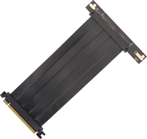 كابل امتداد GPU ، سرعة عالية 128 جيجابت في الثانية يمنع التداخل PCIe 4.0 X16 كابل الناهض للامتداد السهل التثبيت لـ RX 7600 لـ RX 7900 XT (60 سم) in Kuwait